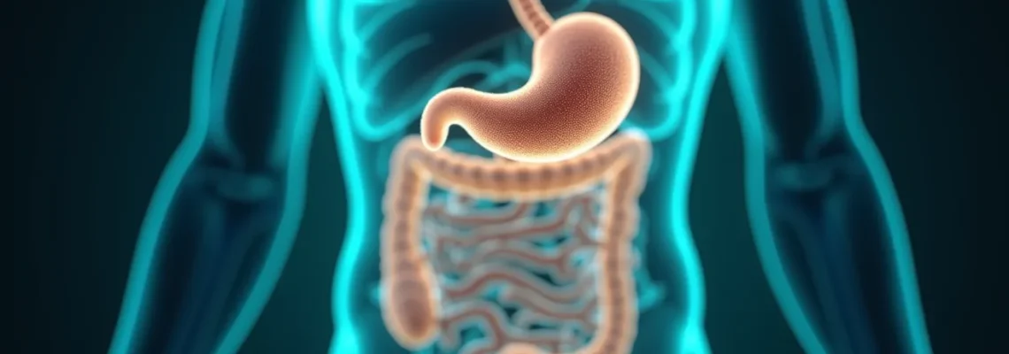 Conceptual illustration of a healthy gut barrier strengthened by probiotics